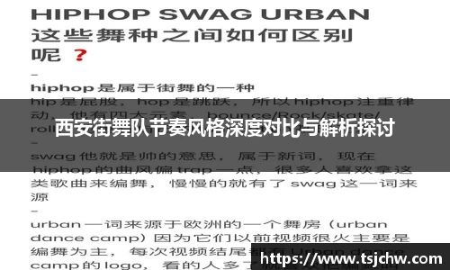 西安街舞队节奏风格深度对比与解析探讨